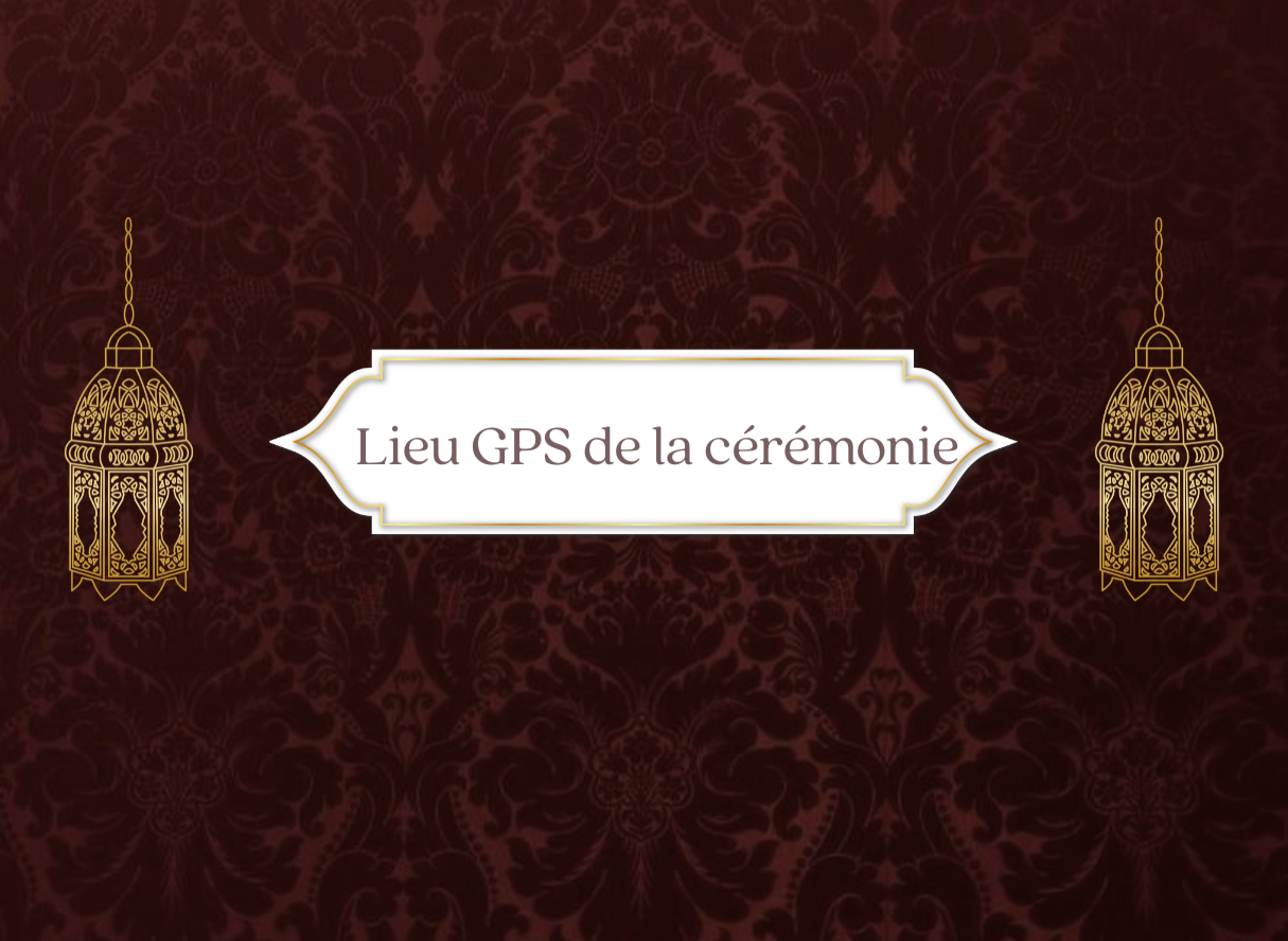 Lieu de la cérémonie